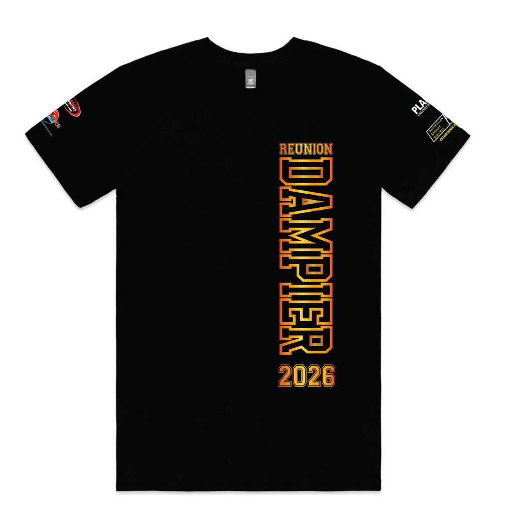 SPONSORED Mens 2026 T Shirt - Dampier Old Boys 10th Anniversary Reunion