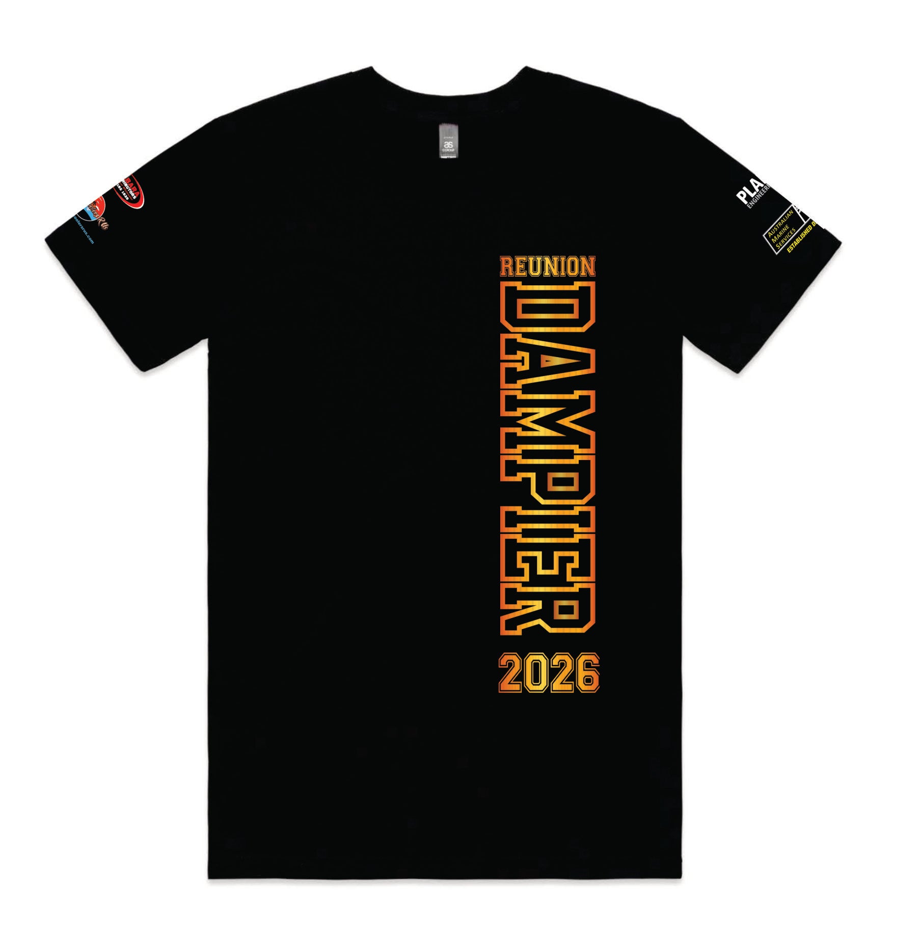 SPONSORED Mens 2026 T Shirt - Dampier Old Boys 10th Anniversary Reunion
