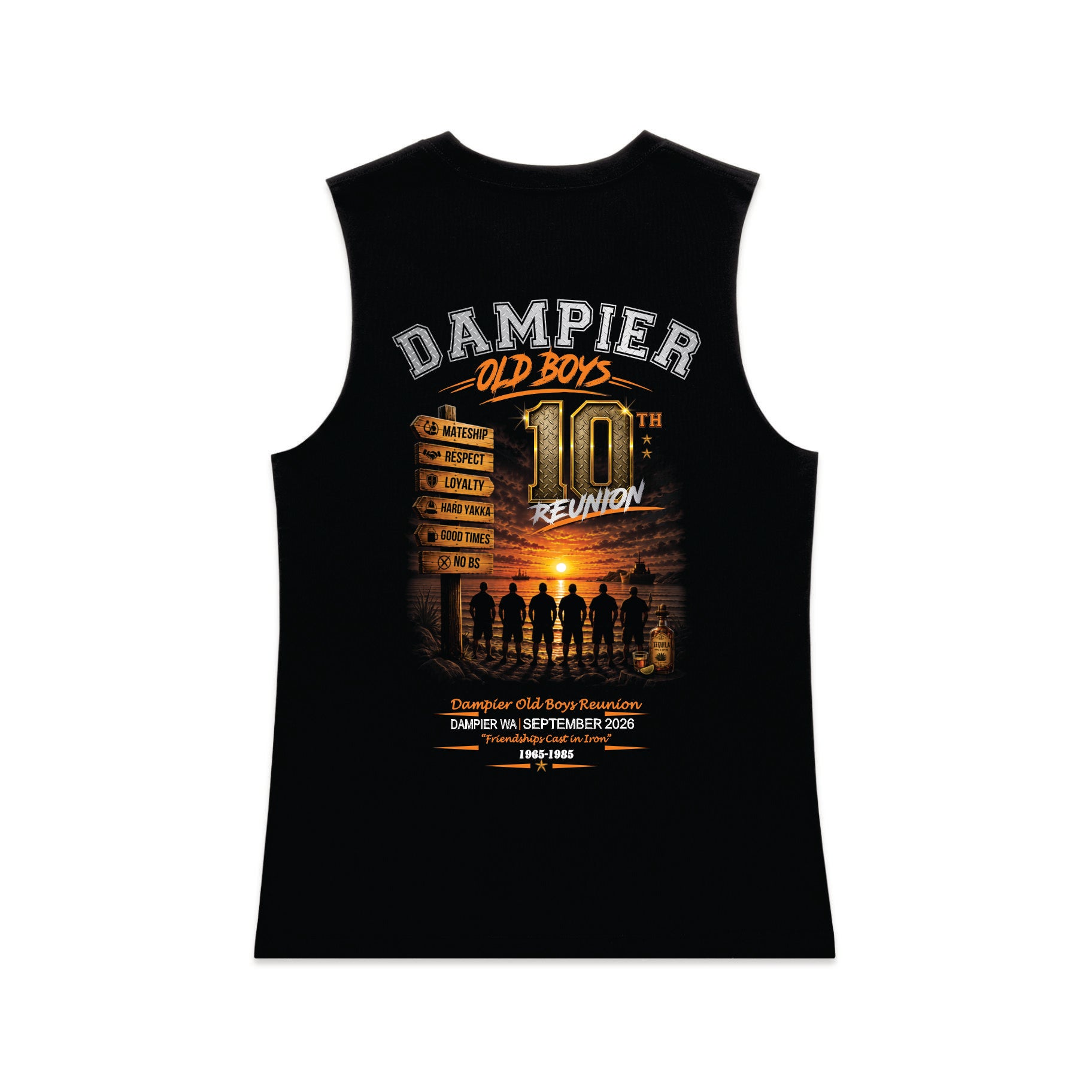 SPONSORED Ladies 2026 Singlet - Dampier Old Boys 10th Anniversary Reunion